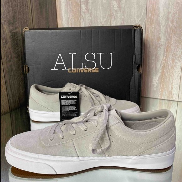 🎄SALE🎄 Converse Men Classic One Star CC Pro Pale Grey Suede Low Lacing Sneaker - Picture 2 of 9